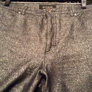 Escada Vintage Silver Stretch Jeans